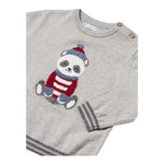 MAYORAL maglia girocollo tinta unita con stampa Grigio per Neonato 23133 GRIGIO MAYORAL 