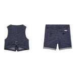 Guess Completo 2 Pezzi Gilet-Bermuda Tinta Unita per Bambino I4RG24KC3H0J BLU GUESS 