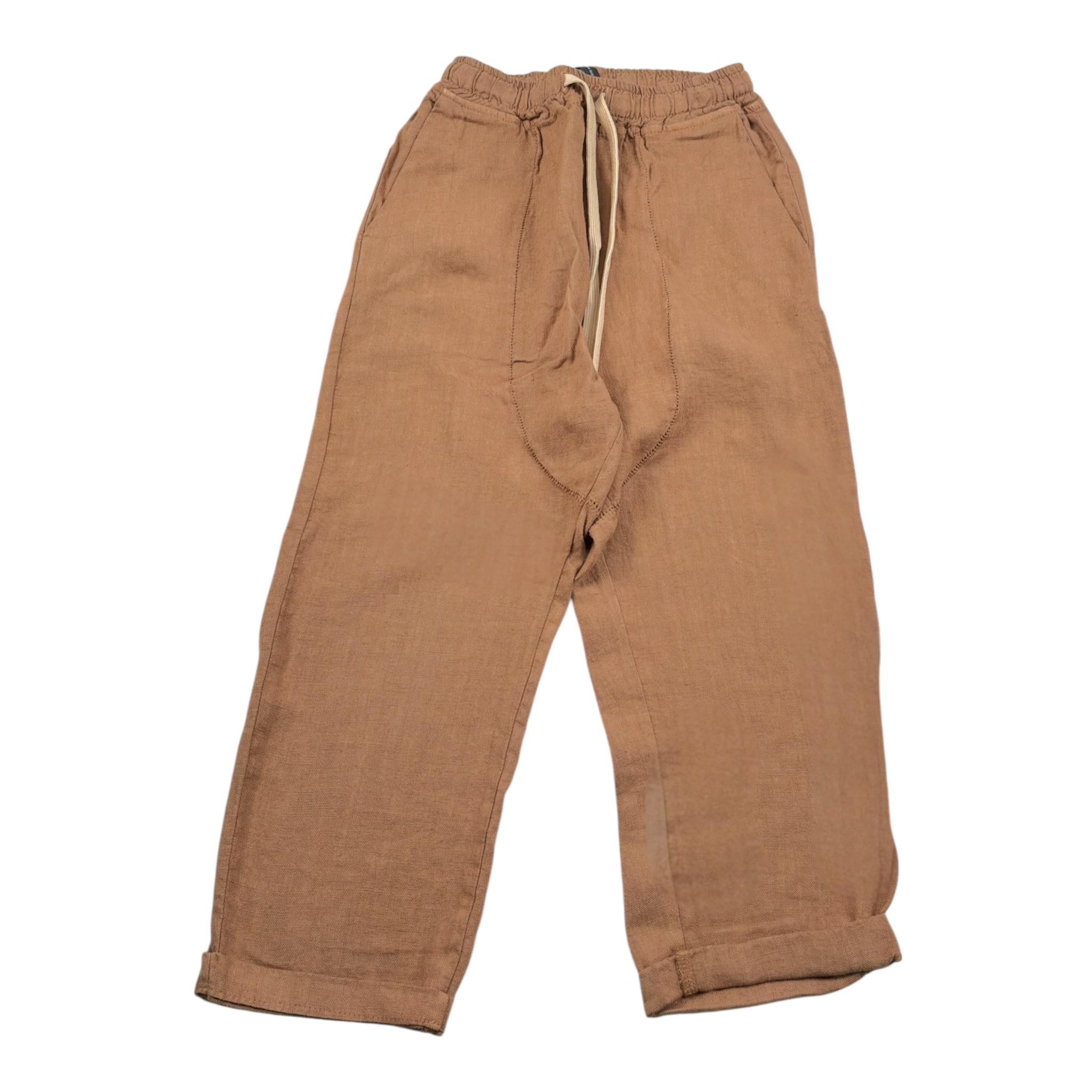 I'M Brian Pantalone tinta unita con Elastico In Vita Cammello per Bambino PA1337 CAMMELLO I'M BRIAN 