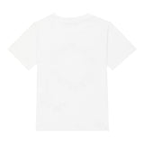 Balmain T-Shirt Rundhalsausschnitt einfarbig mit weißem Logo für Jungen