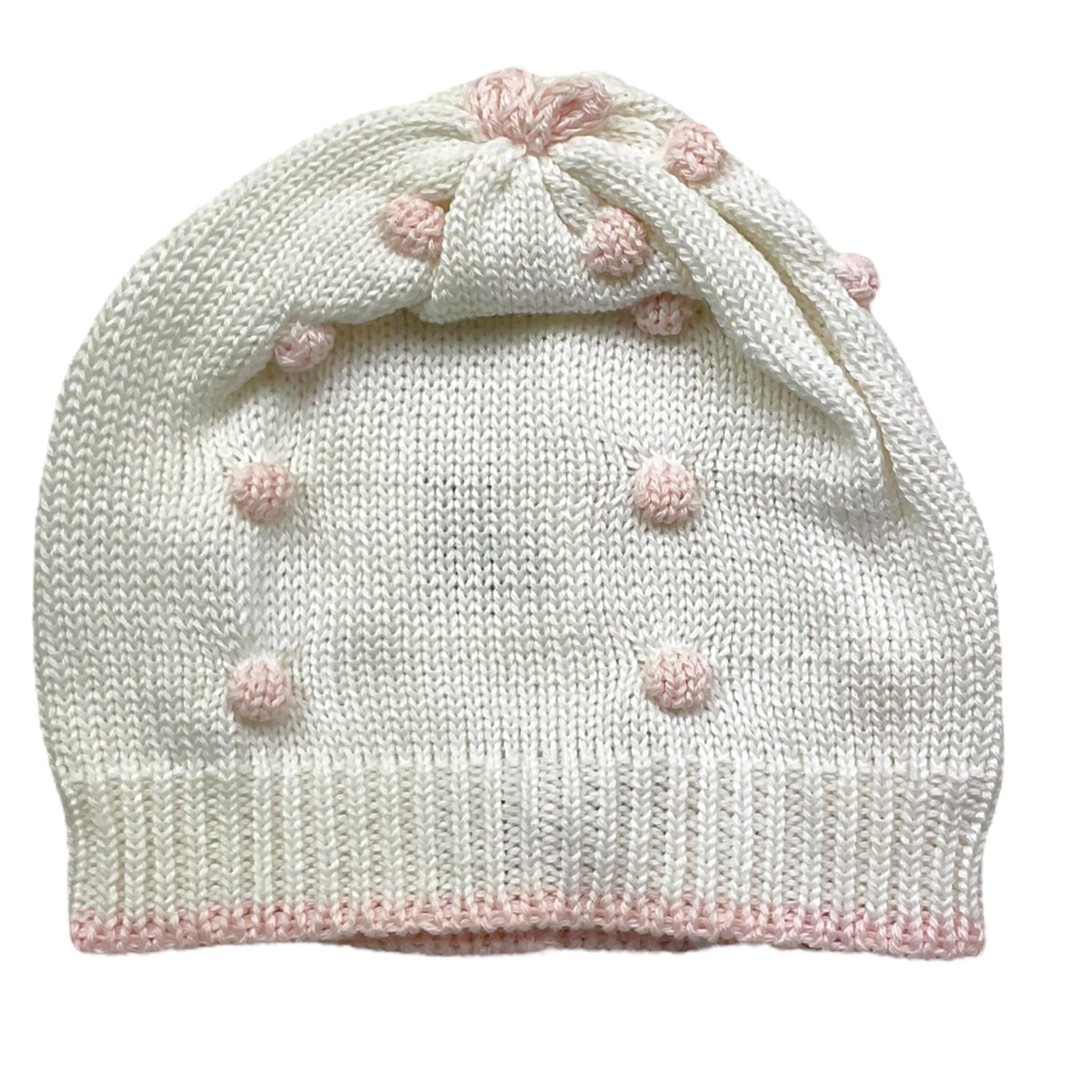 PICCOLA GIUGGIOLA cappello tinta unita con applicazioni Bianco per Neonata MIRTOC BIANCO PICCOLA GIUGGIOLA 