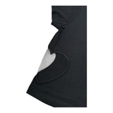 Liu Jo T-Shirt Girocollo Tinta Unita con Applicazione per Bambina GA5067XX NERO LIU JO 