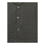 I'M Brian Einfarbiges Button-Down-Hemd mit halblangen Ärmeln in Schwarz für Jungen