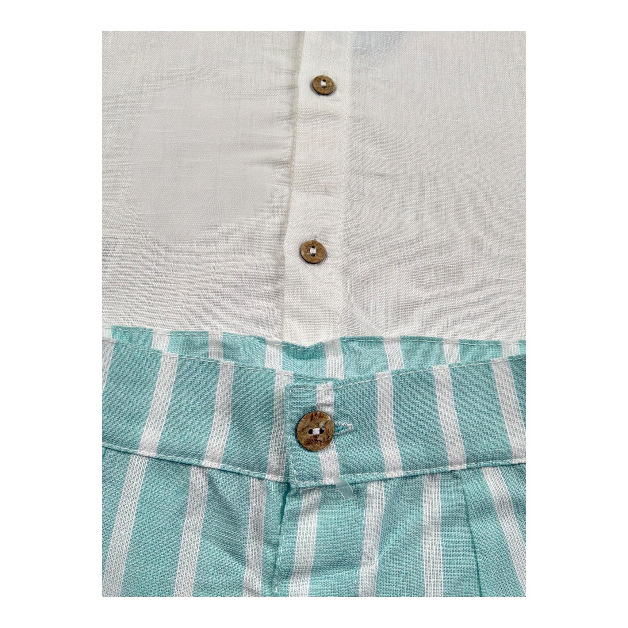 Juliana Completo 2 Pezzi Camicia-Bermuda per Bambino 25186J PANNA JULIANA 