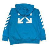 Off-White Hoodie Einfarbig Hellblau Für Jungen