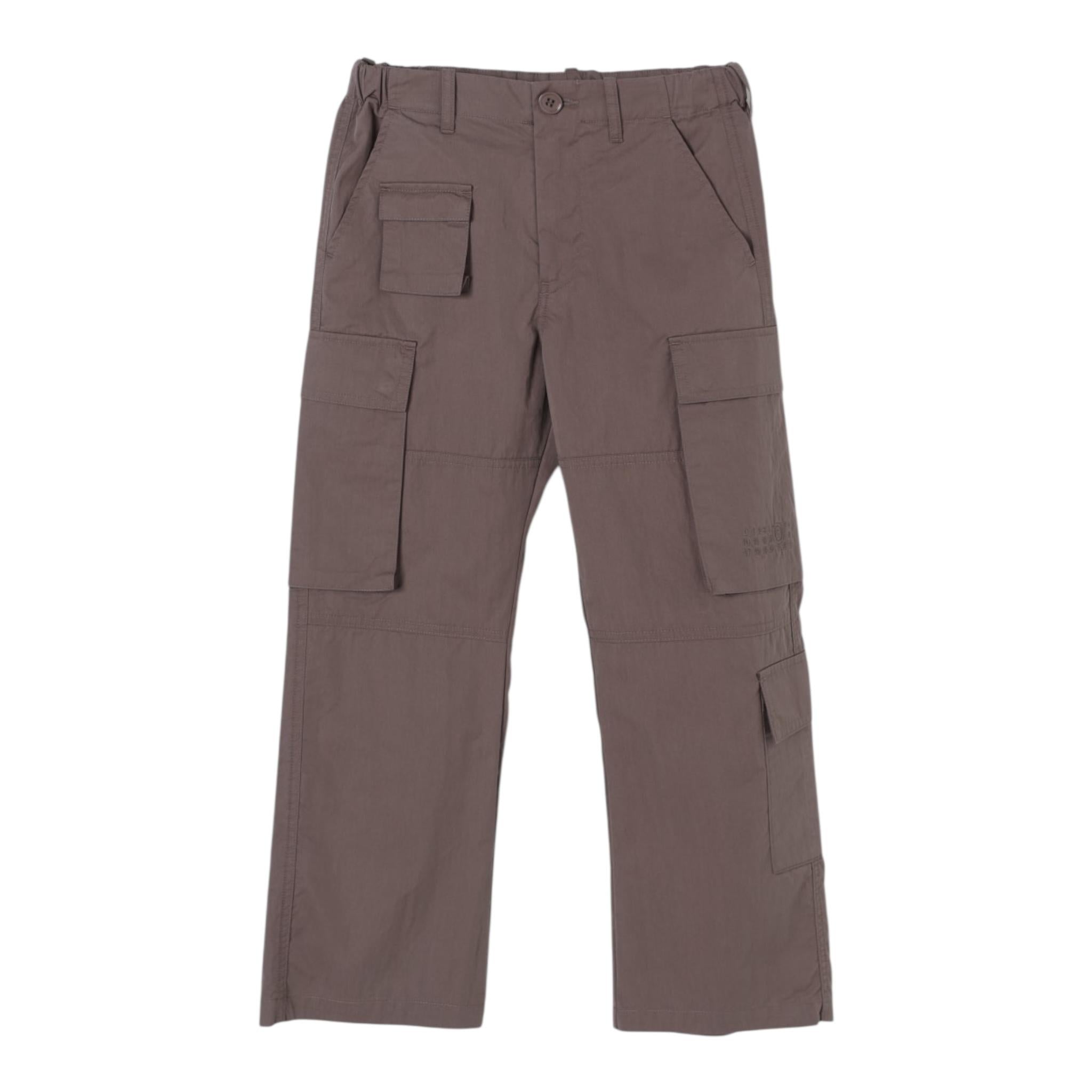 Maison Margiela Pantalone Tinta Unita con Elastico In Vita per Bambino M60735 FANGO MAISON MARGIELA 