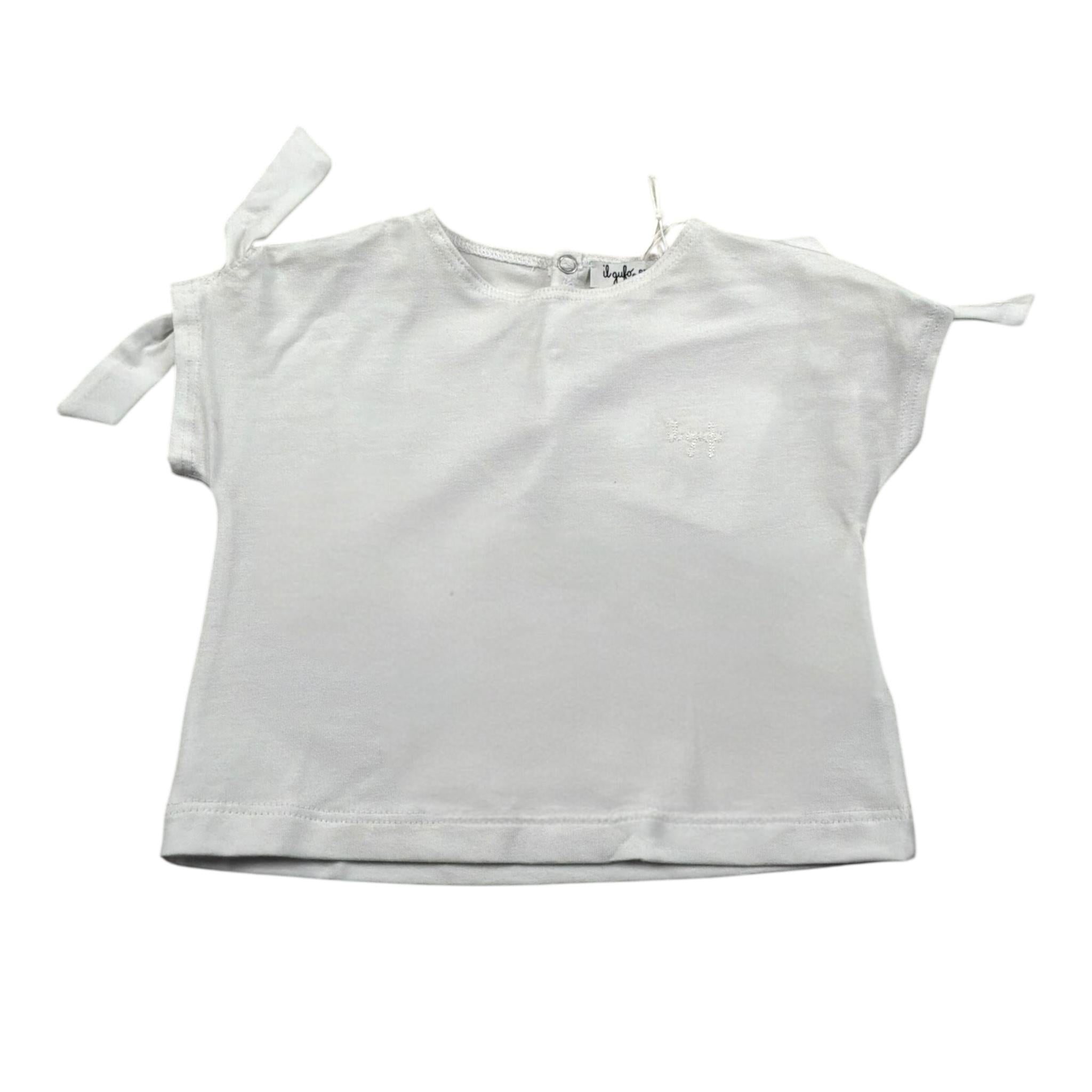Il Gufo T-Shirt Girocollo Tinta Unita per Neonata P25TS47MF032 BIANCO IL GUFO 