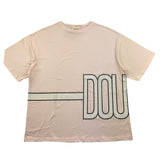 Dondup Einfarbiges Rundhals-T-Shirt mit Kontrastdruck Rosa für Mädchen