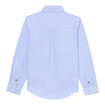 Tommy Hilfiger Camicia Manica Lunga Tinta Unita per Bambino KB0KB08728 AZZURRO TOMMY HILFIGER 