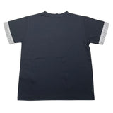 Paolo Pecora T-Shirt Girocollo Tinta Unita con Maniche In Contrasto per Bambino PP4050X BLU PAOLO PECORA 
