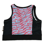 Just Cavalli Top Giromanica Stampa Fantasia Logo per Bambina JGP26246TO NERO JUST CAVALLI 