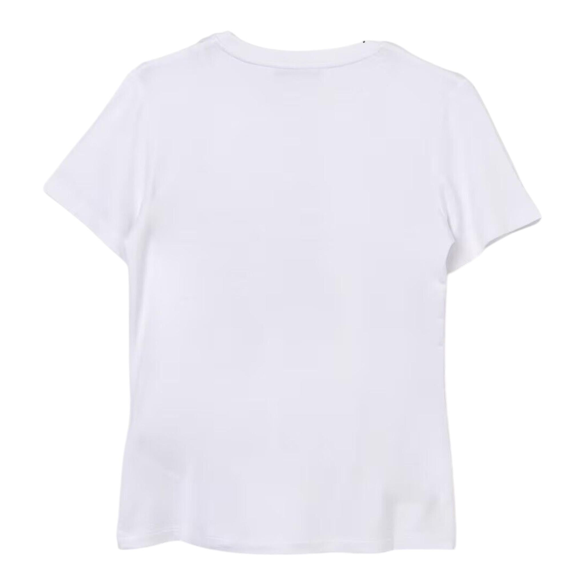 PATRIZIA PEPE t-shirt girocollo tinta unita brillantinato Bianco per Bambina 7M0819 BIANCO PATRIZIA PEPE 