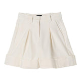 Fay Short Tinta Unita con Tasche Americane per Bambina FW6A49 PANNA FAY 