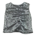 Marc Ellis Top Giromanica Tinta Unita con Paillettes per Bambina JMJTP01185 ARGENTO MARC ELLIS 