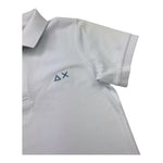 Sun68 Polo Mezza Manica Tinta Unita con Logo per Bambino A35315 BIANCO SUN68 
