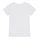 Guess T-Shirt Girocollo Tinta Unita con Logo per Bambino J5RI44J1314 BIANCO GUESS 