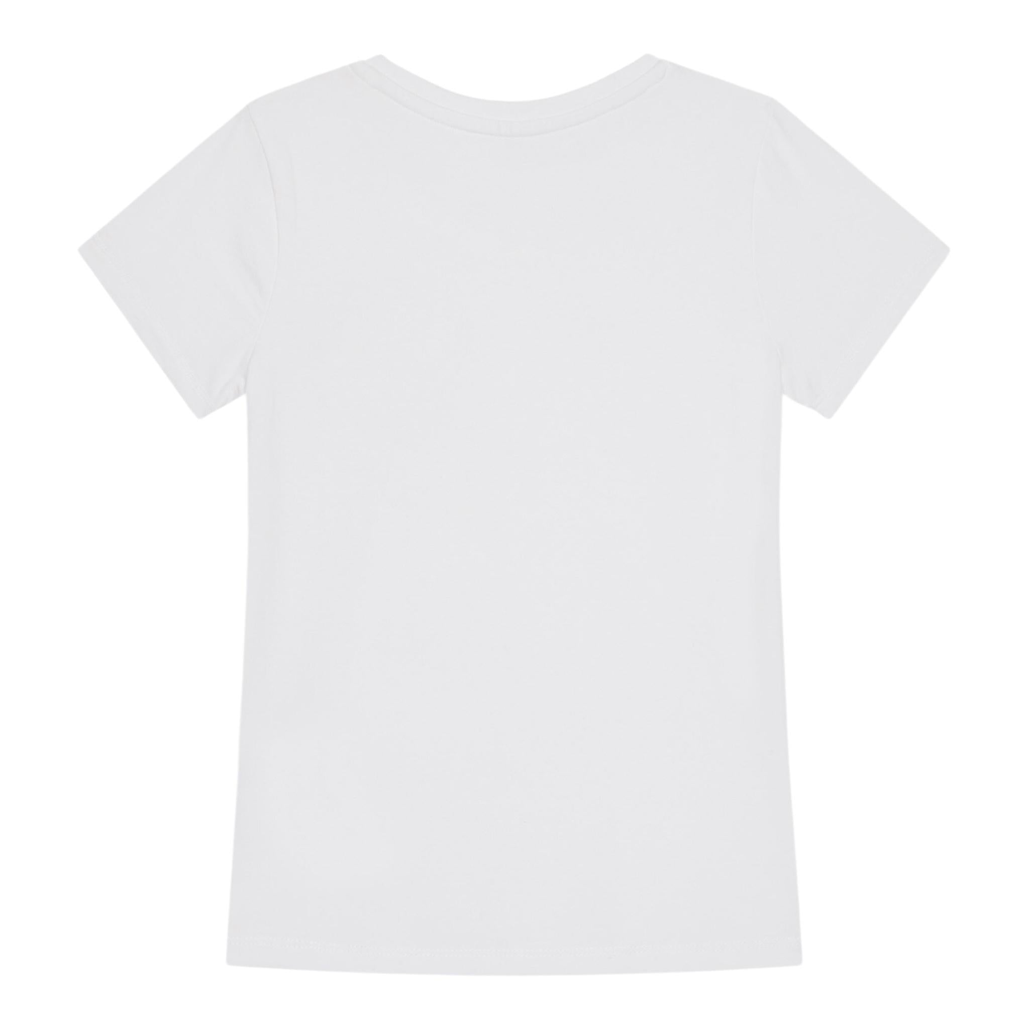 Guess T-Shirt Girocollo Tinta Unita con Logo per Bambino J5RI44J1314 BIANCO GUESS 