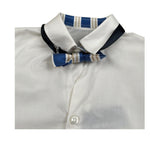 New Gereration Camicia Manica Lunga tinta unita con Papillon Bianco per Bambino 221153J BIANCO NEW GERERATION 
