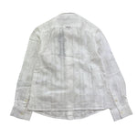 Antony Morato Camicia Tinta Unita con Fantasia Manica Lunga per Bambino MKSL002622 BIANCO ANTONY MORATO 