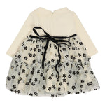 LIU JO abito manica lunga tinta unita con gonna tulle Panna per Neonata HF4066 PANNA LIU JO 
