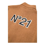 N°21 camicia tinta unita con bottoni Cammello per Bambino N21A02X CAMMELLO N°21 