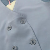 Vicolo Gilet tinta unita con Bottoni Azzurro per Bambina 3146B00090X AZZURRO VICOLO 