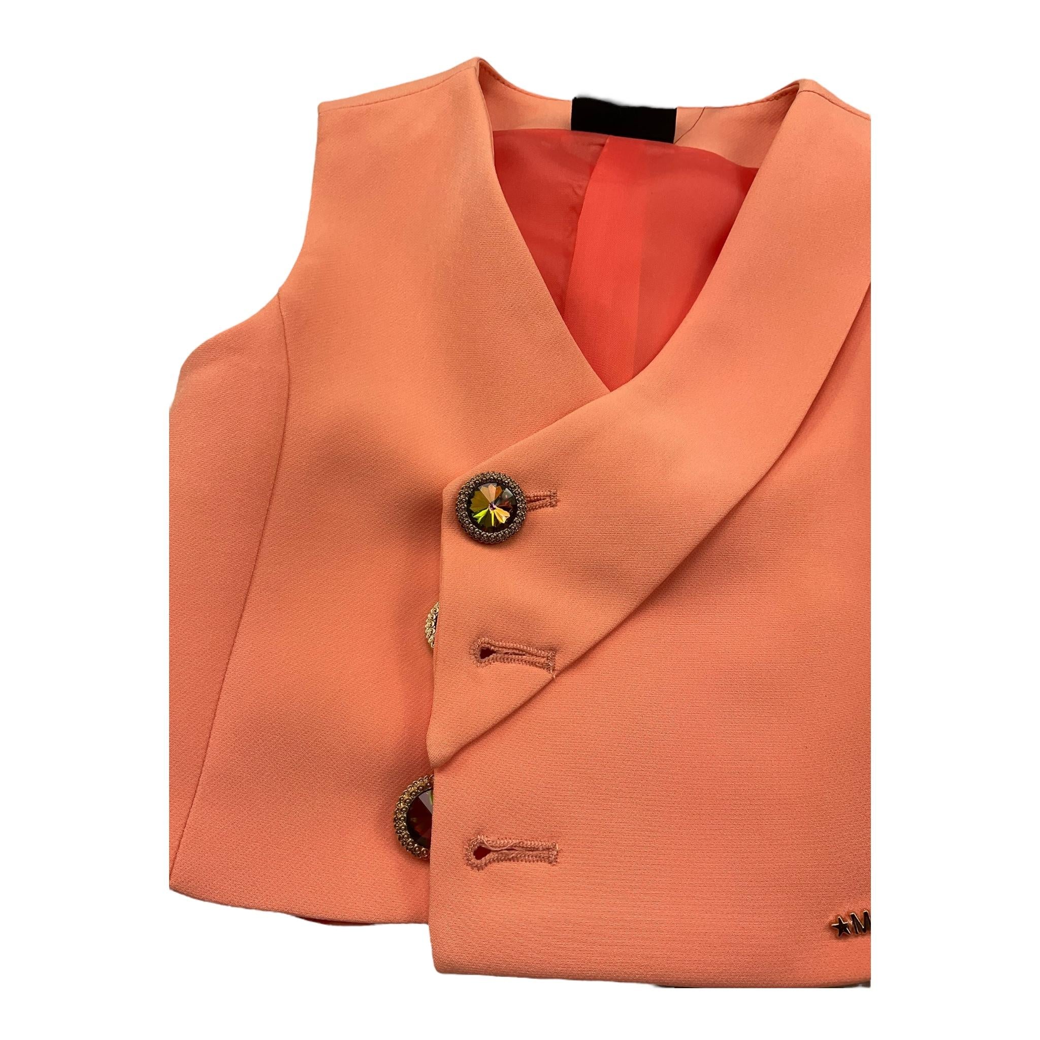Marc Ellis Gilet Tinta Unita con Logo per Bambina JMJWA01230 PESCA MARC ELLIS 