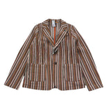 Distrett Uni-Jacke mit Streifenmuster und bunten Knöpfen für Jungen