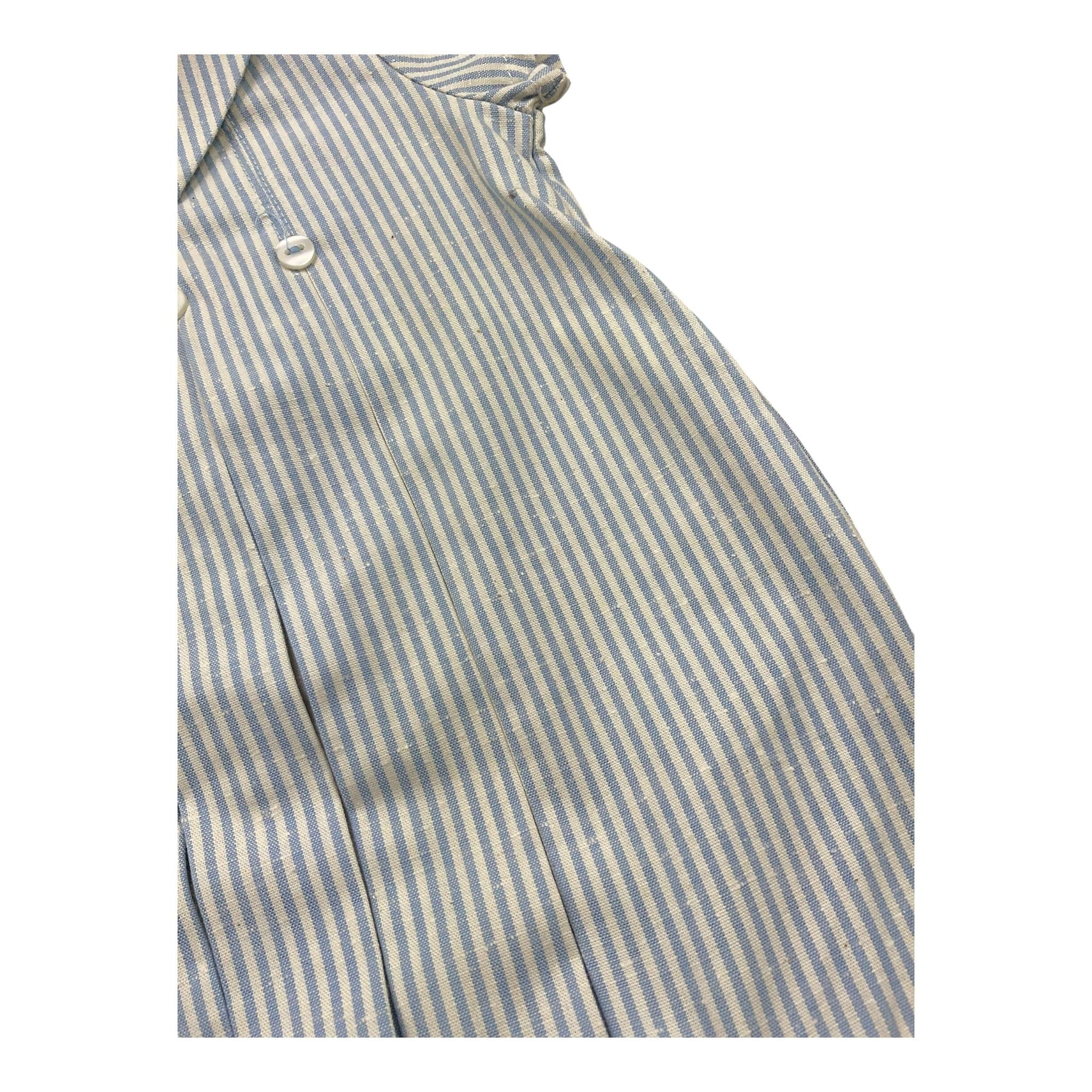 La Sartoria Dei Piccoli Pagliaccetto Tinta Unita con Fantasia A Righe per Neonato LP002 BIANCO LA SARTORIA DEI PICCOLI 