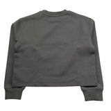 Calvin Klein Felpa Chiusa Girocollo Tinta Unita con Logo per Bambina IG0IG02482 GRIGIO CALVIN KLEIN 