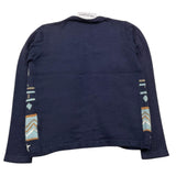 TRUSSARDI cardigan tinta unita stampa fantasia Blu per Bambina TGA25036CD BLU TRUSSARDI 