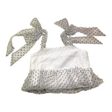 A' La Page Top Tinta Unita con Tulle E Fantasia Pois per Bambina 25SAGDRE000144 BIANCO A' LA PAGE 