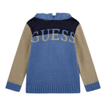 GUESS maglia girocollo tinta unita con stampa Azzurro per Bambino N4BR01Z32N0 AZZURRO GUESS 