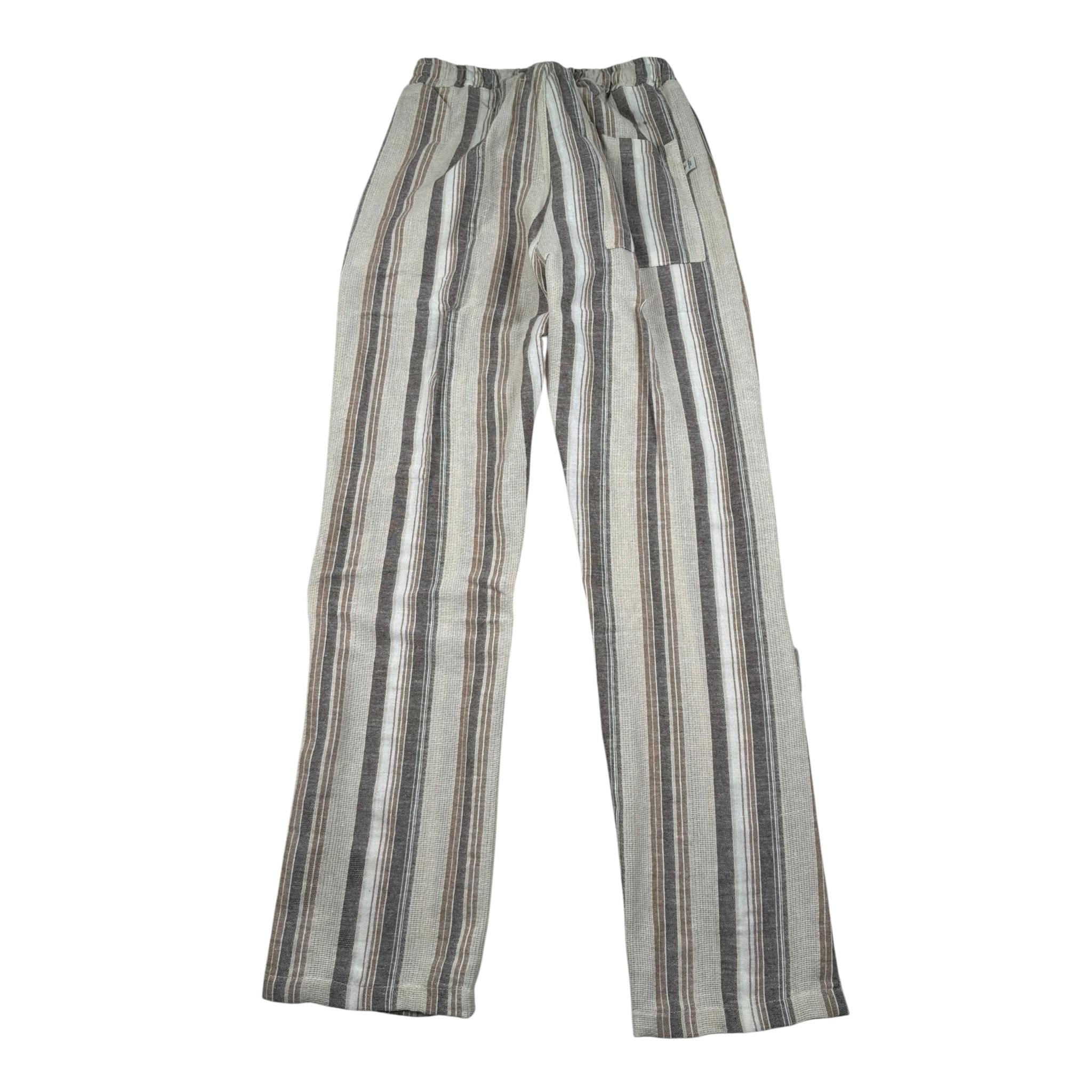 Manuel Ritz Pantalone Fantasia A Righe con Elastico In Vitaa Biege per Bambino MR3047 BEIGE MANUEL RITZ 