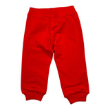 Moschino Pantalone Modello Tuta tinta unita con Stampa Rosso per Neonato MNP04O ROSSO MOSCHINO 