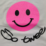 So Twee By Miss Grant T-Shirt Girocollo Tinta Unita con Brillantini per Bambina ST0067 BIANCO/ROSA SO TWEE BY MISS GRANT 