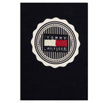 TOMMY HILFIGER t-shirt girocollo tinta unita con stampa logo Blu per Bambino KB0KB08662 BLU TOMMY HILFIGER 