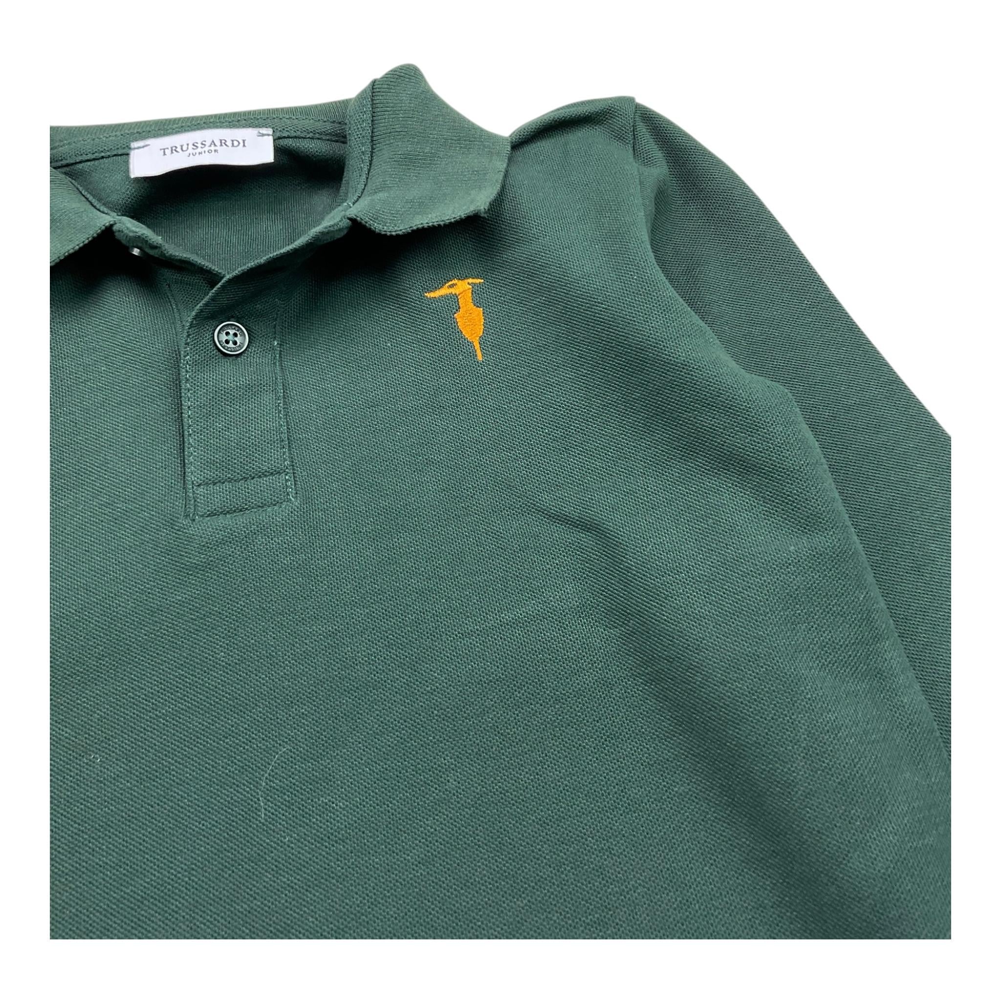 TRUSSARDI polo tinta unita Verde per Bambino TBA25013POO VERDE TRUSSARDI 