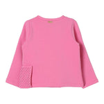 LIU JO felpa tinta unita girocollo con fiocco Fuxia per Neonata KF4106F0939 FUXIA LIU JO 