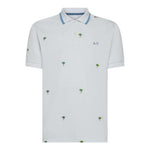 Sun68 Polo Mezza Manica Tinta Unita con Stampa per Neonato A35328XN BIANCO SUN68 