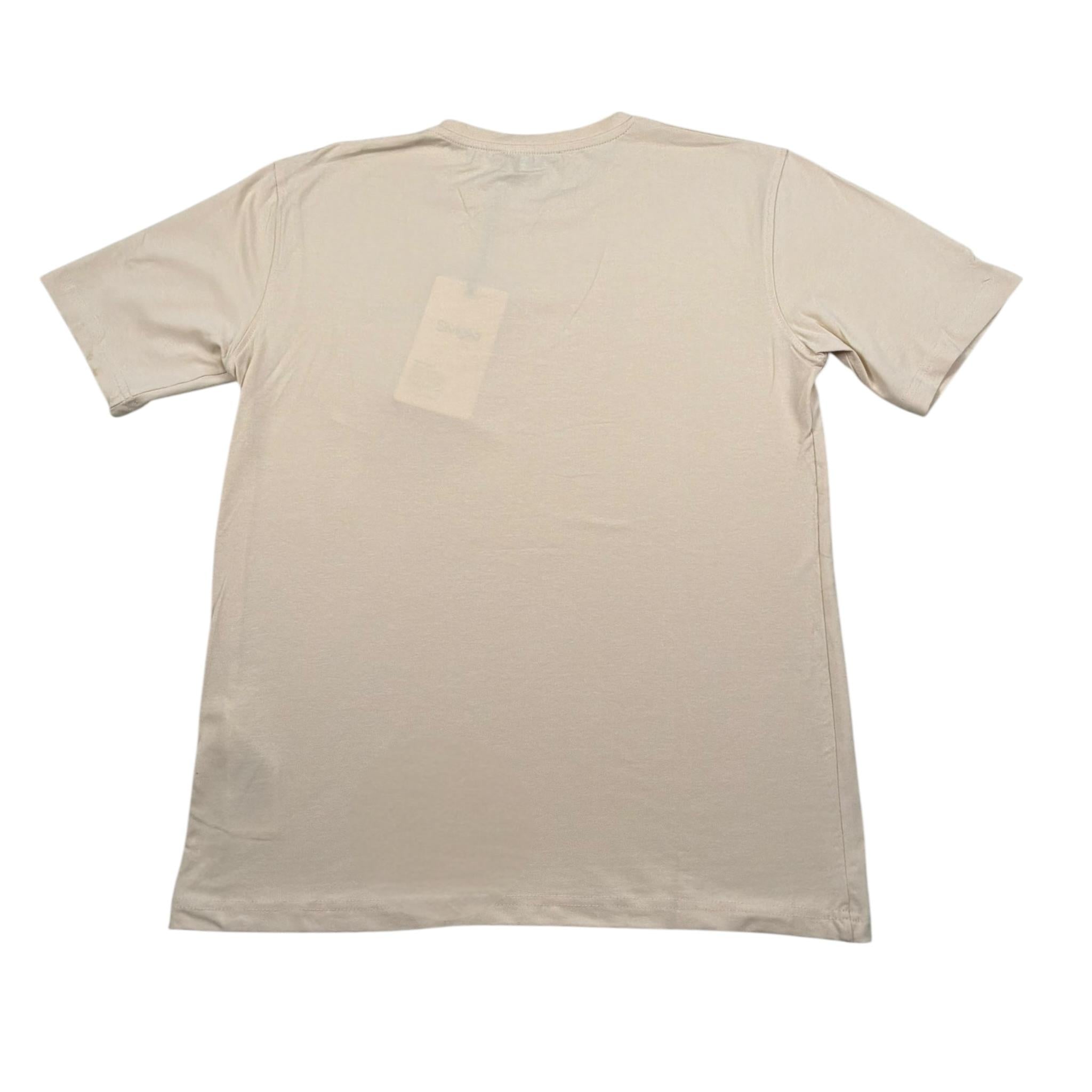 Siviglia T-Shirt Girocollo Tinta Unita con Taschino per Bambino SVJTS17214 PANNA SIVIGLIA 