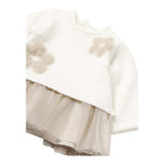 MAYORAL abito tinta unita con tulle Bianco per Neonata 2811X BIANCO MAYORAL 