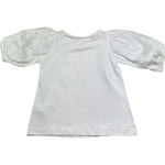 Monnalisa T-Shirt Girocollo Tinta Unita con Stampa per Bambina 715601S1 BIANCO MONNALISA 