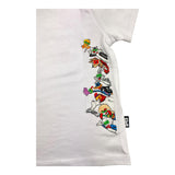 Daniele Alessandrini Einfarbiges T-Shirt mit Rundhalsausschnitt und weißem Aufdruck für Neugeborene