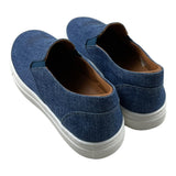 Etro Einfarbige Sneakers Aus Blauem Denim Für Kinder
