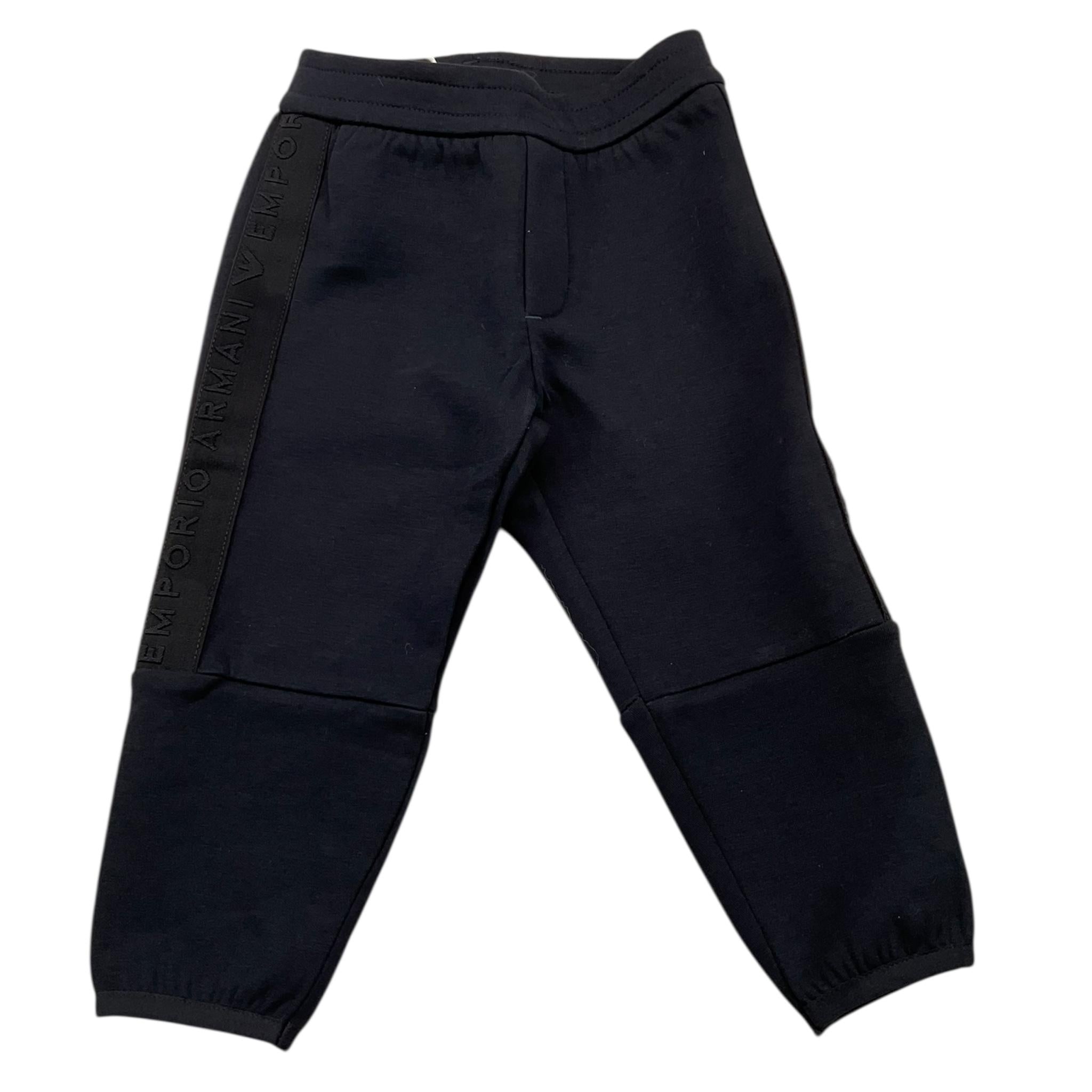 EMPORIO ARMANI pantalone tuta tina unita con profili logati Blu per Neonato 6RHPJM BLU EMPORIO ARMANI 
