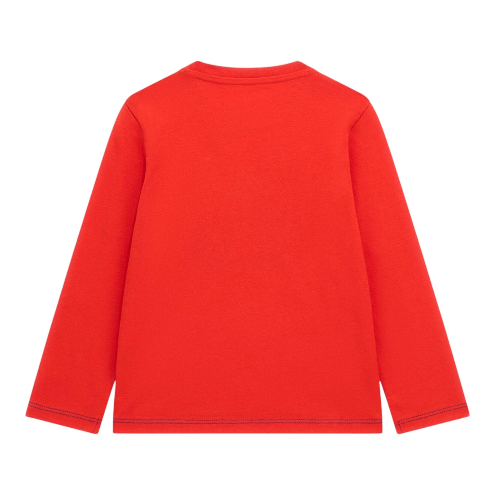 GUESS shirt girocollo tinta unita con stampa Rosso per Neonato N4YI01K8HM4 ROSSO GUESS 