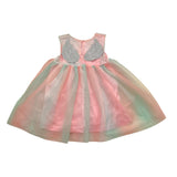 Name.It Mehrfarbiges Kleid mit rosa Flügelmuster für Mädchen