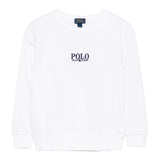 Ralph Lauren Felpa Chiusa Girocollo Tinta Unita per Bambino 322958154001 BIANCO RALPH LAUREN 