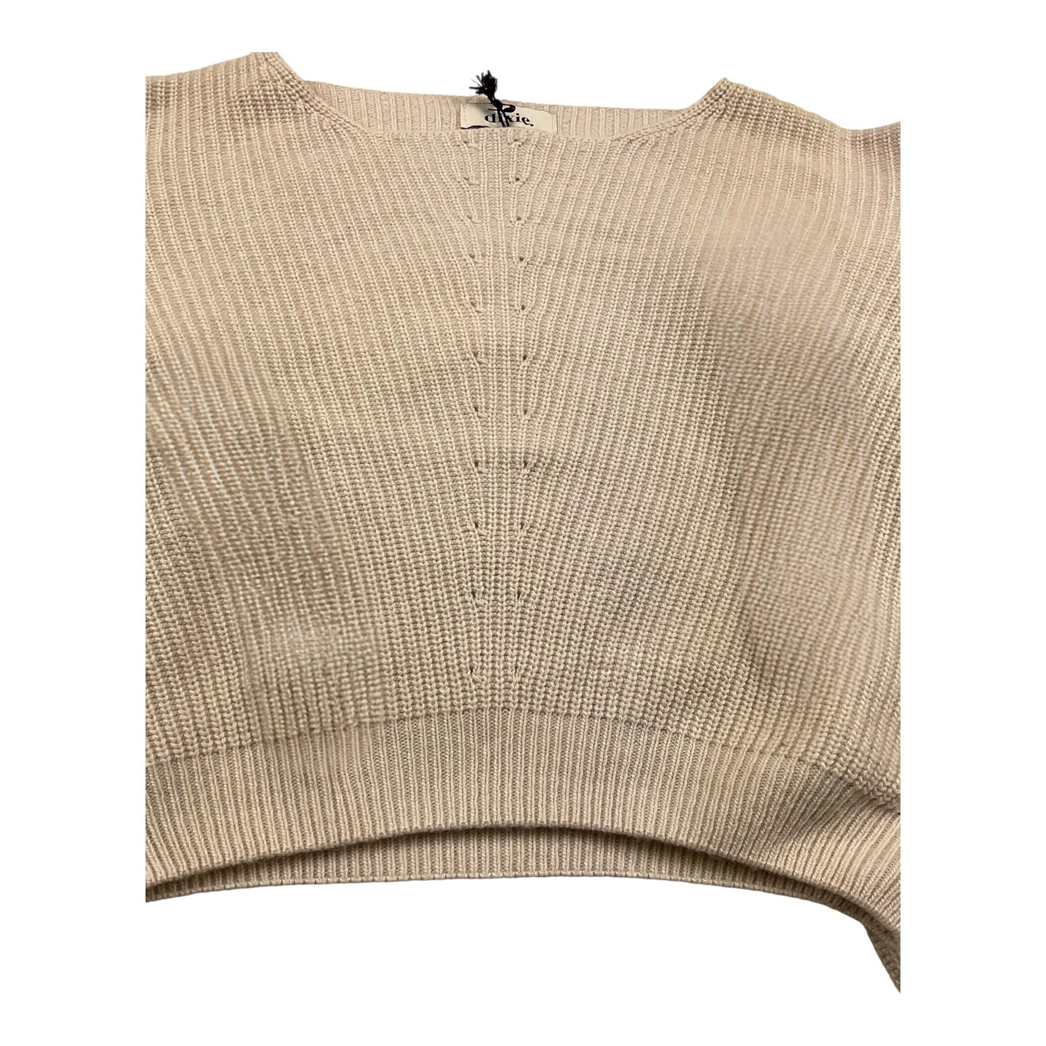 DIXIE maglia tinta unita modello crop Beige per Bambina NB89230G56 BEIGE DIXIE 